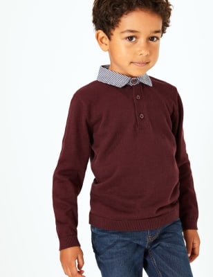 Polo en maille 100&nbsp;% coton (du 3&nbsp;mois au 7&nbsp;ans)