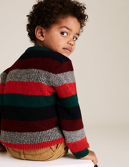 Striped Knitted Jumper (2-7 Yrs)