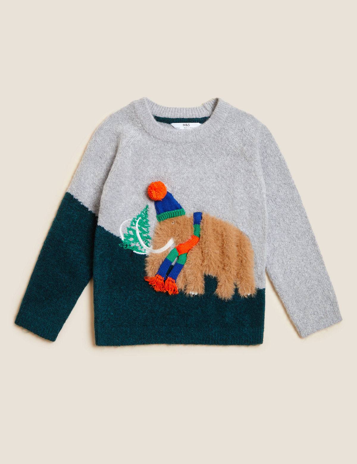 Mammoth Graphic Knitted Jumper (2-7 Yrs)