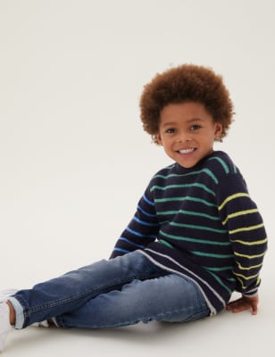 

M&S Collection Jersey de rayas (2-7 años) - Multi, Multi