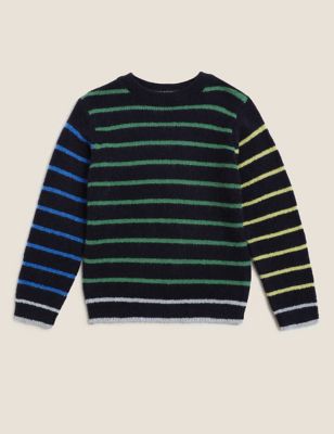 M&S Boys Striped Jumper (2-7 Yrs)