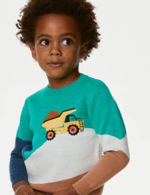 Truck Knitted Jumper (2-8 Yrs) - AT