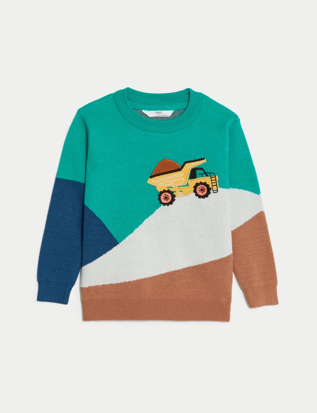 Truck Knitted Jumper (2-8 Yrs) image 2