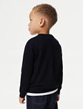 Pure Cotton Spencer Bear™ Knitted Jumper (2-8 Yrs)