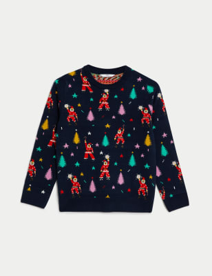 Mini Me Disco Santa Christmas Jumper (2-8 Yrs)