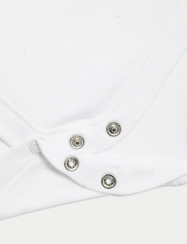 7pk Pure Cotton Short Sleeve Bodysuits (5lbs-3 Yrs) - IT