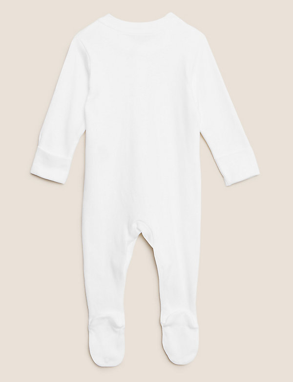 5pk Pure Cotton Sleepsuits (5lbs-3 Yrs) - CY