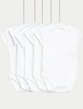 5pk Pure Cotton Waffle Bodysuits (0-36 Mths)