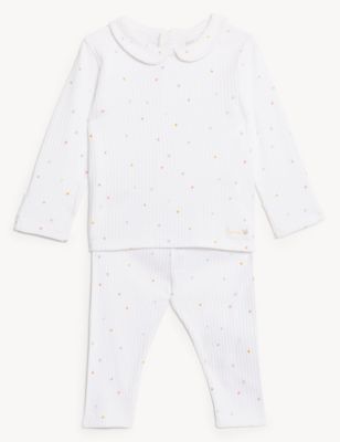 2pc Pure Cotton Collard Outfit (7lbs - 1 Yr)