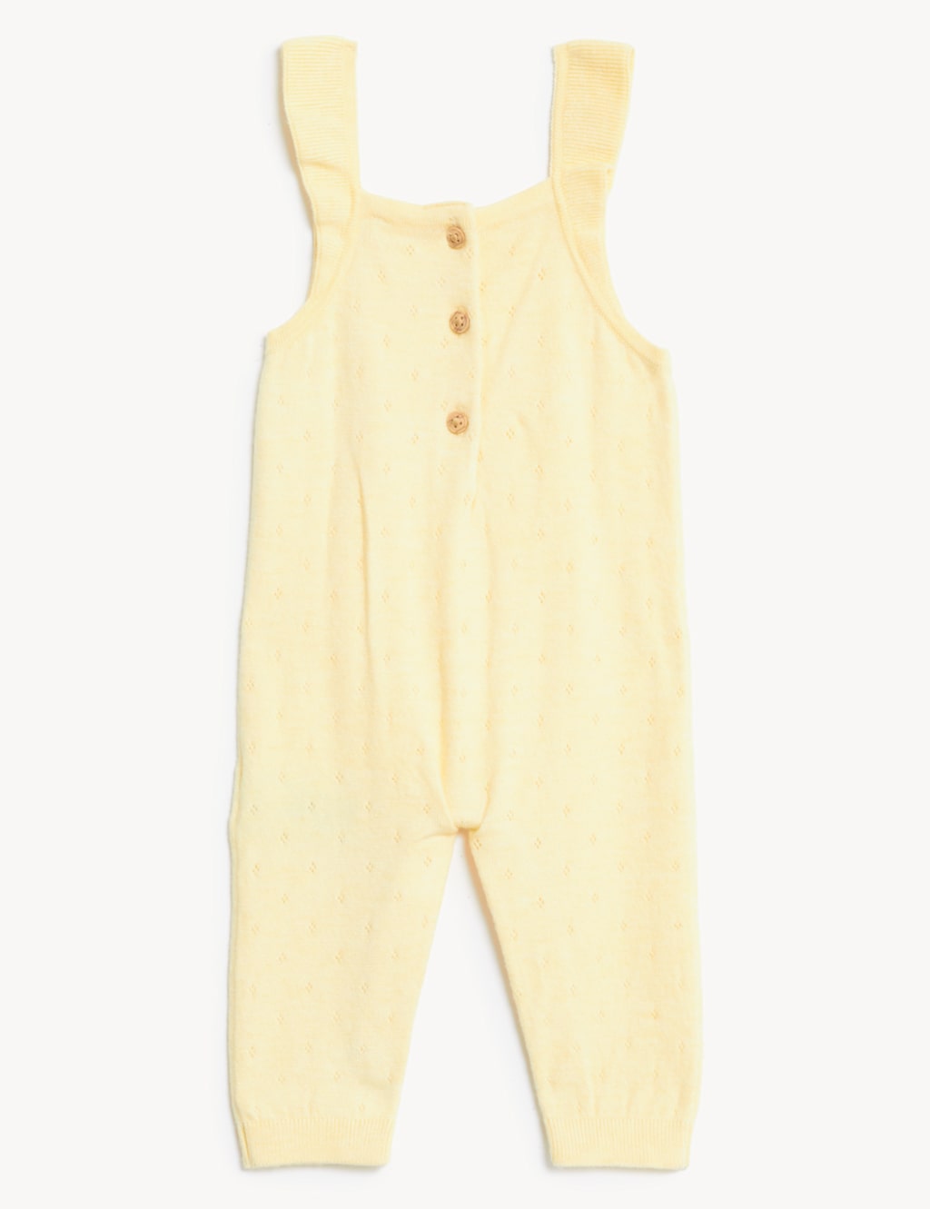 Knitted Frill Dungarees (7lbs - 12 Mths) image 2