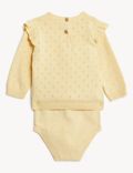 2pc Pure Cotton Knitted Outfit (7lbs - 12 Mths)
