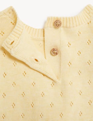 2pc Pure Cotton Knitted Outfit (7lbs - 12 Mths) - LK