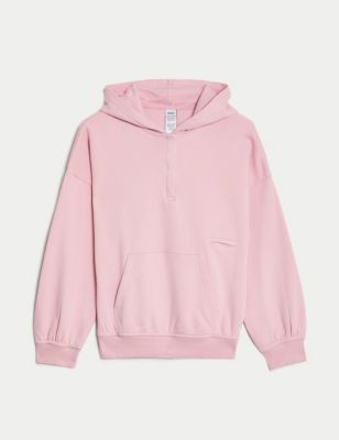 

Girls M&S Collection Adaptive Cotton Rich Hoodie (2-16 Yrs) - Pink, Pink