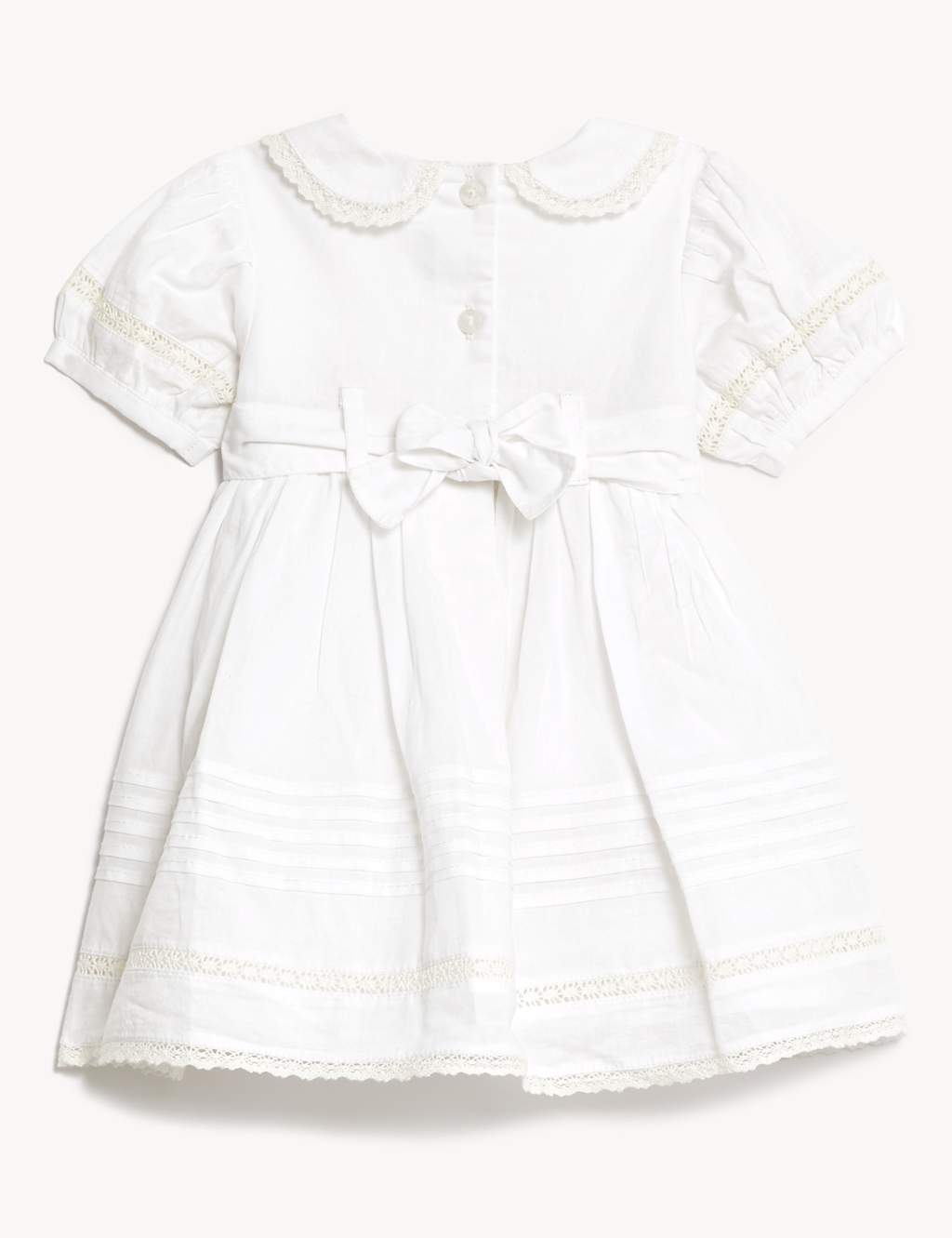 Pure Cotton Christening Dress (0-1 Yrs) image 2