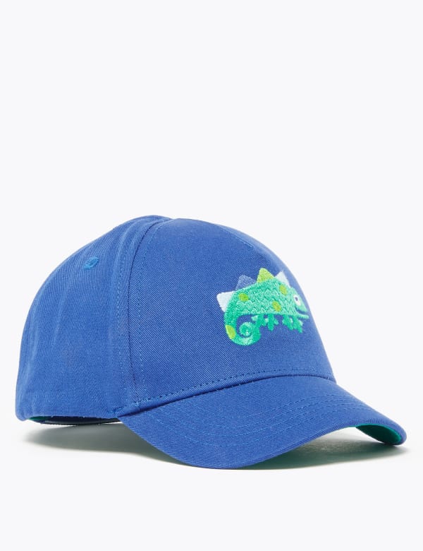 Kids' Chameleon Embroidered Baseball Cap (1-6 Yrs)