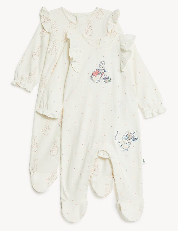 Pack de 2 pijamas de bebé con algodón de Perico, el conejo - ES