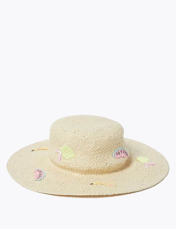 Straw Fruit Sun Hat (6-14 Yrs)