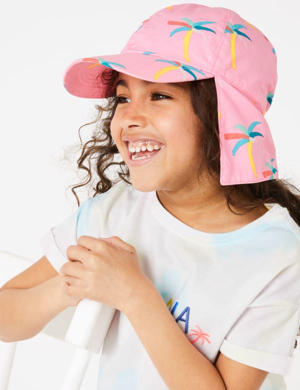 Kids' Pure Cotton Palm Tree Sun Hat (1-6 Yrs)