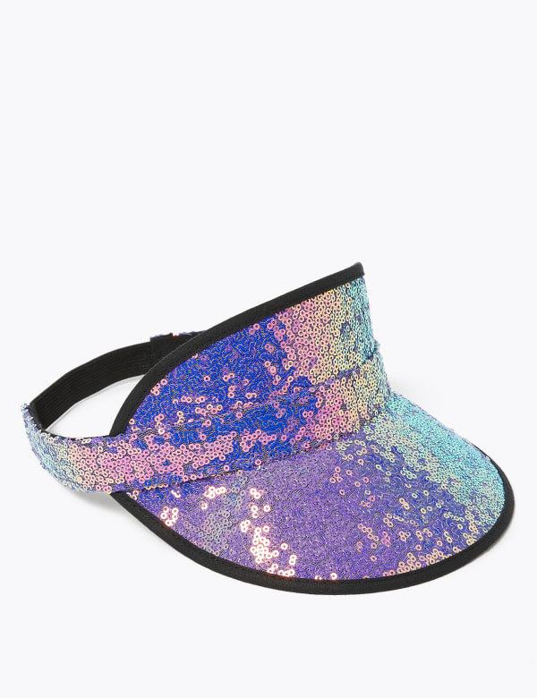 Kids' Sequin Visor Cap (6-14 Yrs)