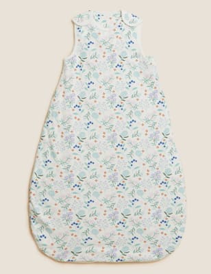 

M&S Collection Saco de dormir floral 100% algodón con resistencia térmica de 2,5 tog floral (0-36 meses) - Multi, Multi