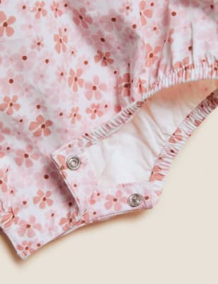 

Girls M&S Collection Pure Cotton Floral Romper (7lbs - 12 Mths) - Soft Pink, Soft Pink