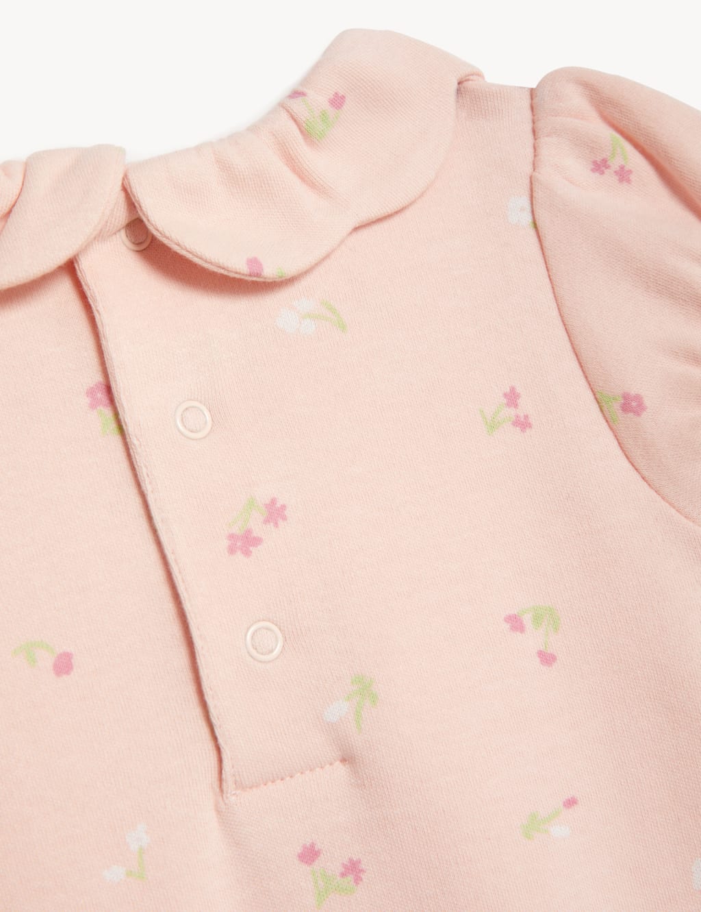 Pure Cotton Floral Romper (0-12 Mths) image 4