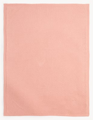 

Unisex,Boys,Girls M&S Collection Pure Cotton Knitted Shawl - Peach, Peach