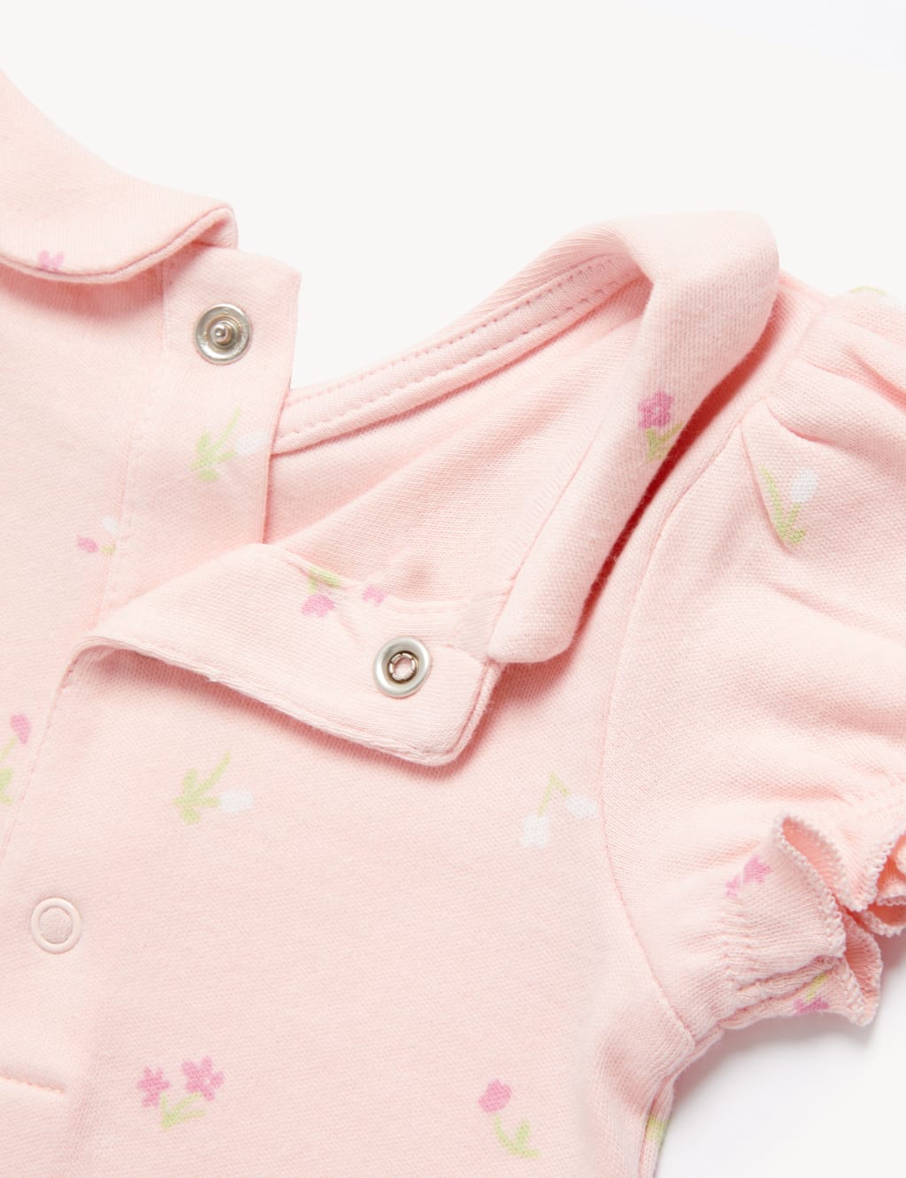 3pc Pure Cotton Floral Outfit (0-12 Mths) image 3