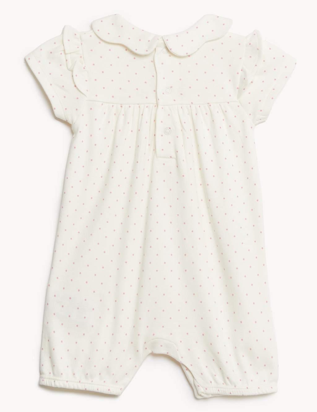 Cotton Blend Spot Print Romper (0-12 Mths) image 2