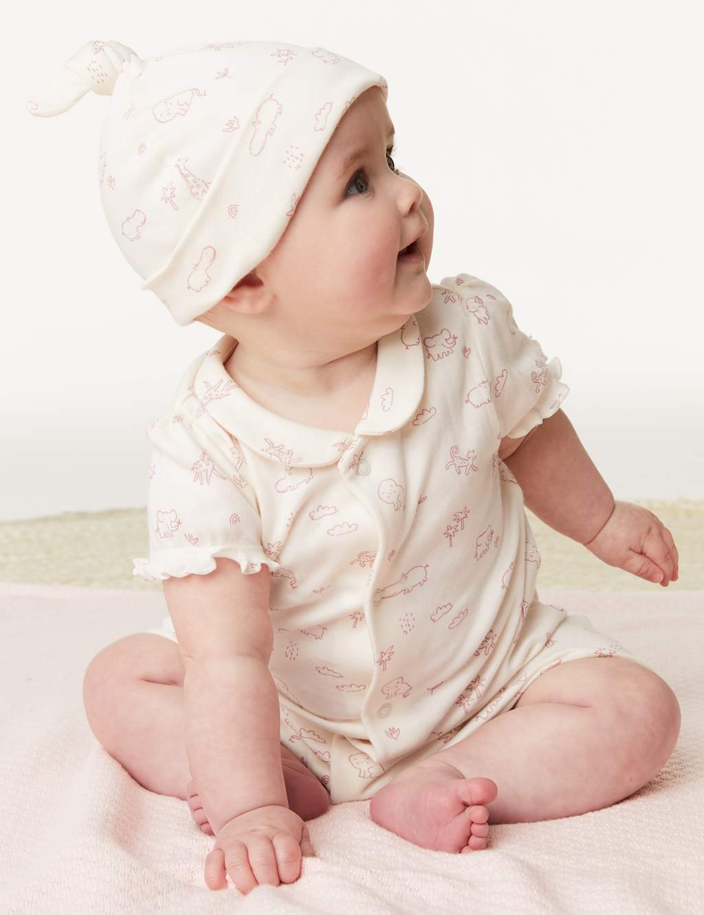 3pc Pure Cotton Animal Outfit (0-12 Mths) image 1