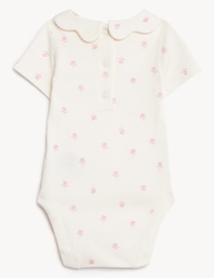 

M&S Collection 3er-Pack gemusterte Bodys aus reiner Baumwolle (0-3 Jahre) - Pink Mix, Pink Mix