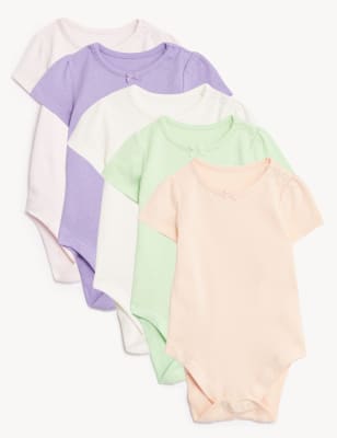 

Girls M&S Collection 5pk Pure Cotton Bodysuits (0-3 Yrs) - Multi, Multi