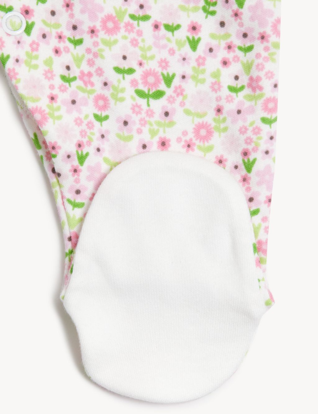 3pk Pure Cotton Floral Sleepsuits (6½lbs-3 Yrs) image 5