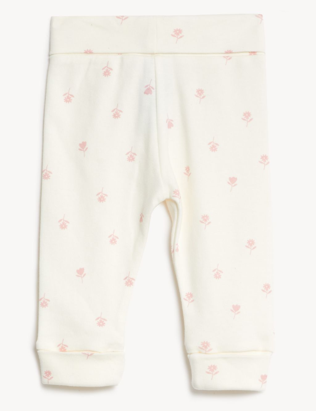 3pk Pure Cotton Striped & Floral Leggings (5lbs - 3 Yrs) image 2