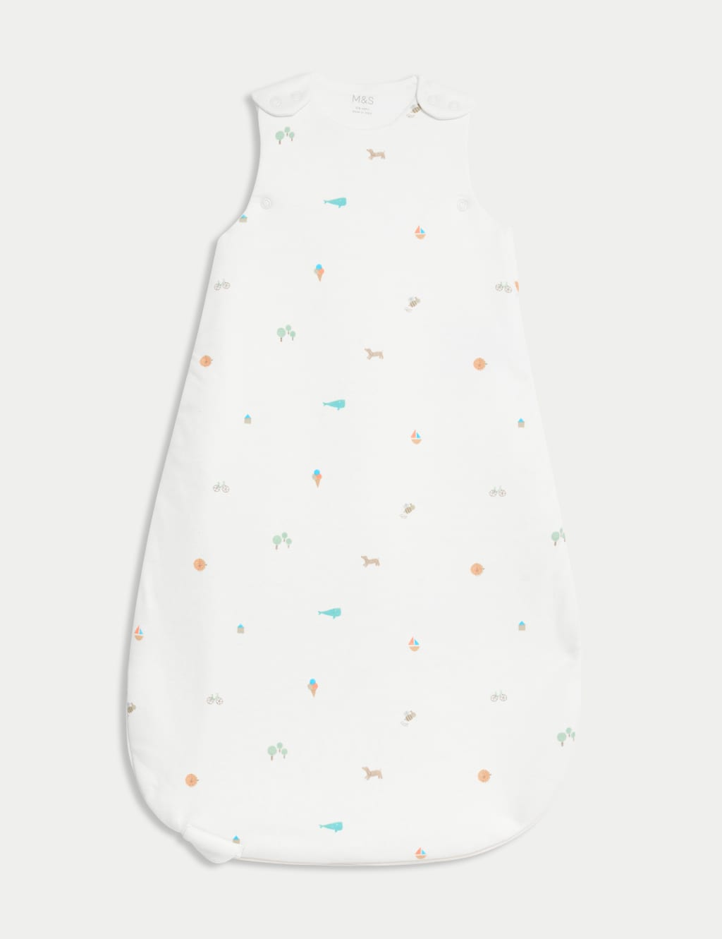 Pure Cotton Printed 2.5 Tog Sleeping Bag (0-3 Yrs)