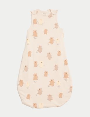 Pure Cotton Bear 1.5 Tog Sleeping Bag (0-3 Yrs) - AT