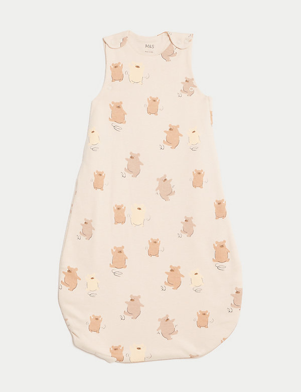 Pure Cotton Bear 1.5 Tog Sleeping Bag (0-36 Mths) - IL