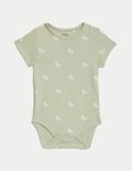3pk Pure Cotton Printed Bodysuits (0 - 3 Years)