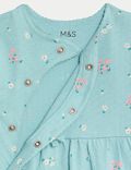 3pk Pure Cotton Floral Sleepsuits (0-3 Yrs)