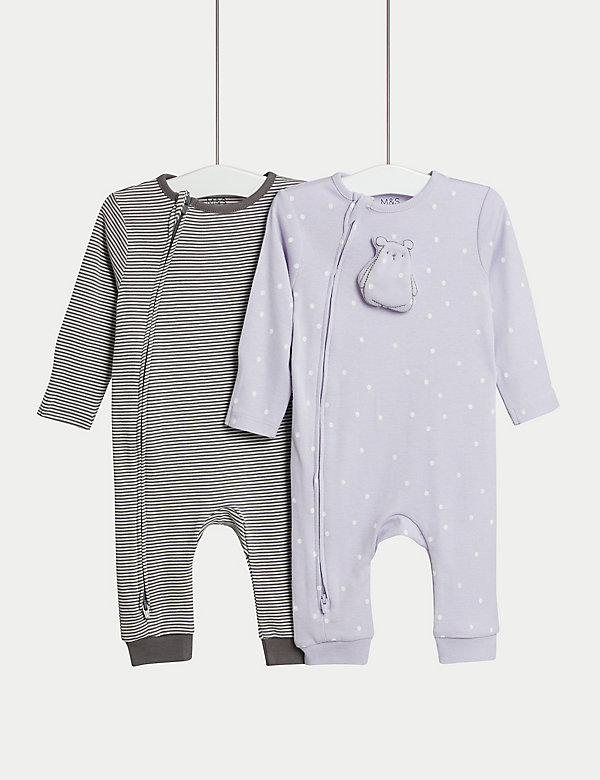 Pijama para bebé 100% algodón con diseño de oso y topos (6½&nbsp;lbs-3&nbsp;años) - ES