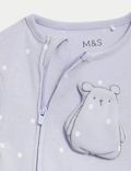 Pijama para bebé 100% algodón con diseño de oso y topos (6½&nbsp;lbs-3&nbsp;años)