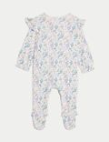 2pk Pure Cotton Floral Sleepsuits (6½lbs-3 Yrs)