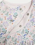 2pk Pure Cotton Floral Sleepsuits (0-3 Yrs)