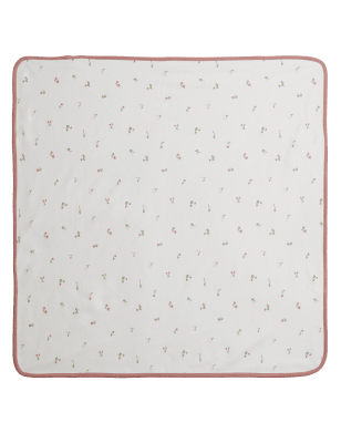 

Girls M&S Collection Pure Cotton Floral Striped Shawl - Pink Mix, Pink Mix