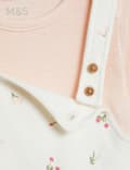 2pc Pure Cotton Floral Outfit (7lbs - 12 Mths)