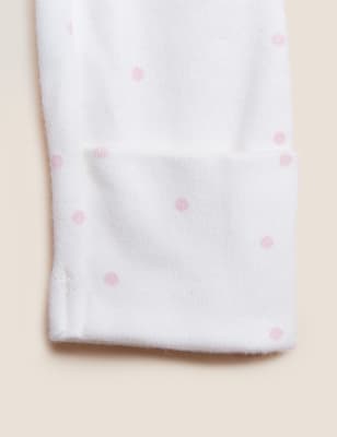 

M&S Collection Conjunto para primerizos de 4 piezas 100% algodón (7 lbs-12 meses) - Pink/White, Pink/White