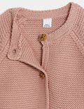 Pure Cotton Knitted Cardigan (0-1 Yrs)