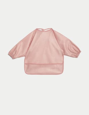 M&S Girls Bunny Feeding Bib (6-3 Yrs) - 12-24 - Pink Mix, Pink Mix