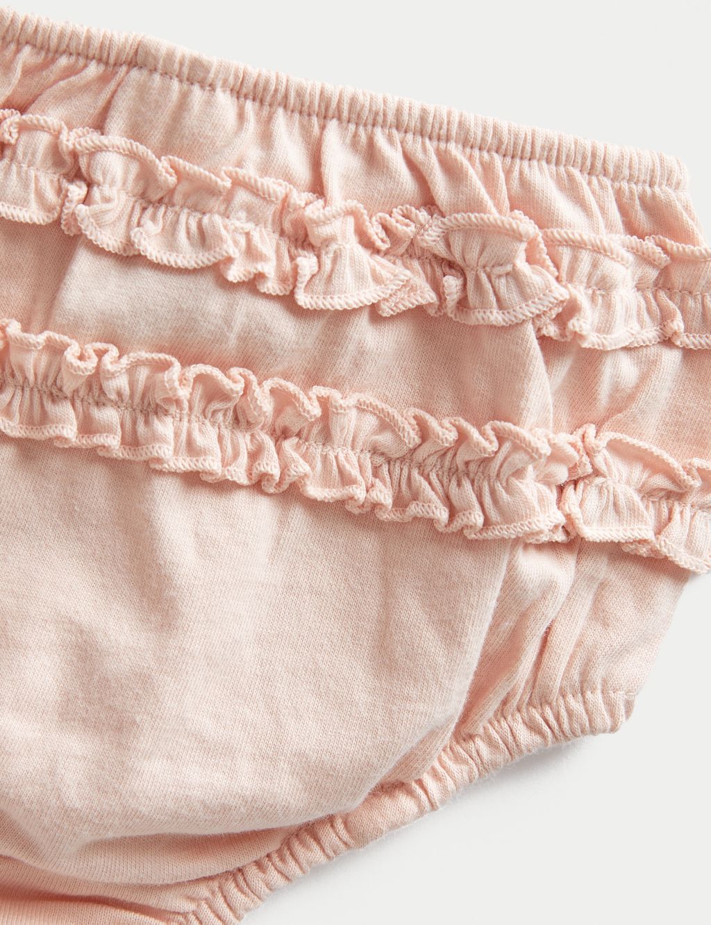 4pk Pure Cotton Frilly Knickers (7lbs-3 Yrs) image 2