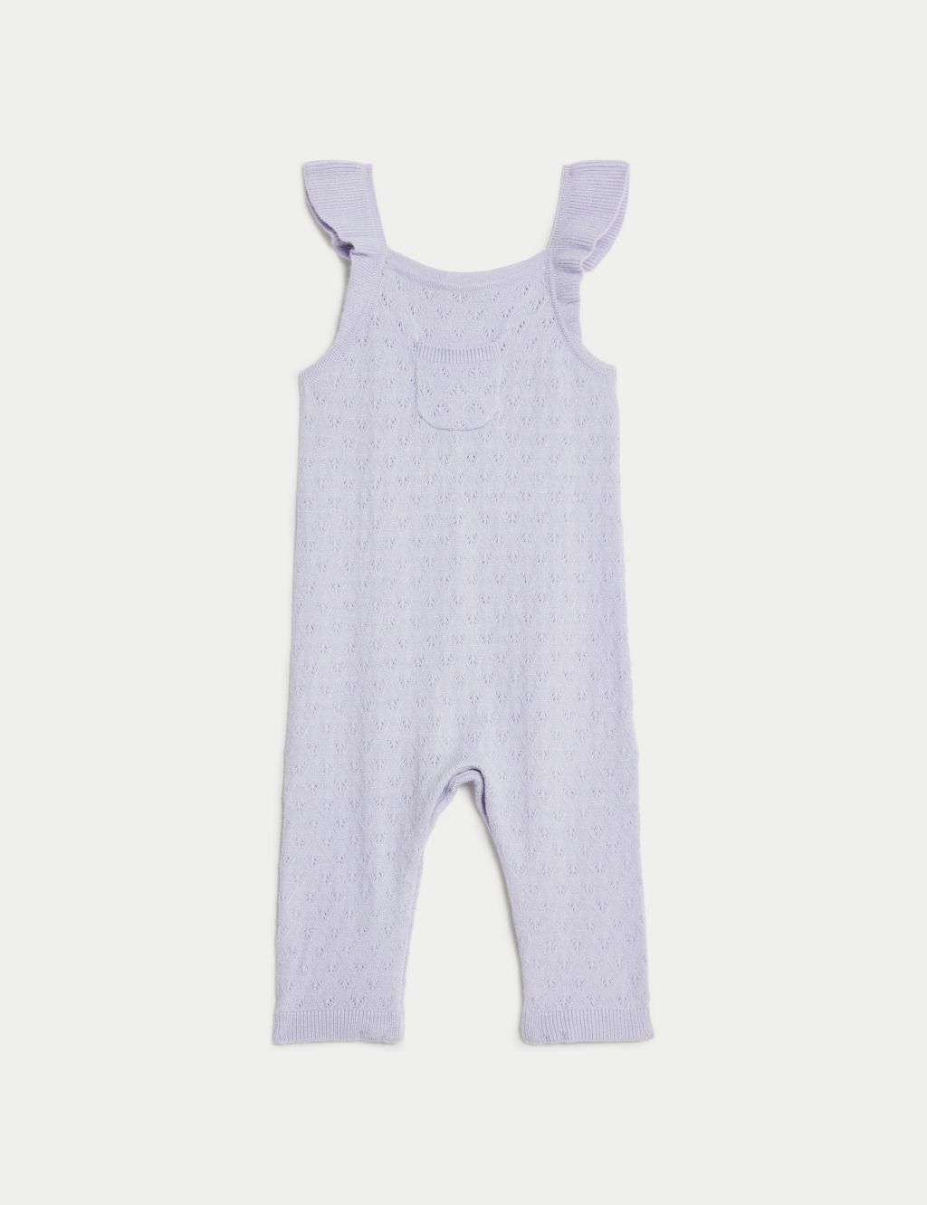 Pointelle Frill Dungarees (7lbs-1 Yrs) image 2